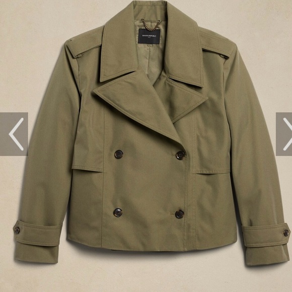 Banana Republic Jackets & Blazers - Banana Republic Olive Double-Breasted Jacket